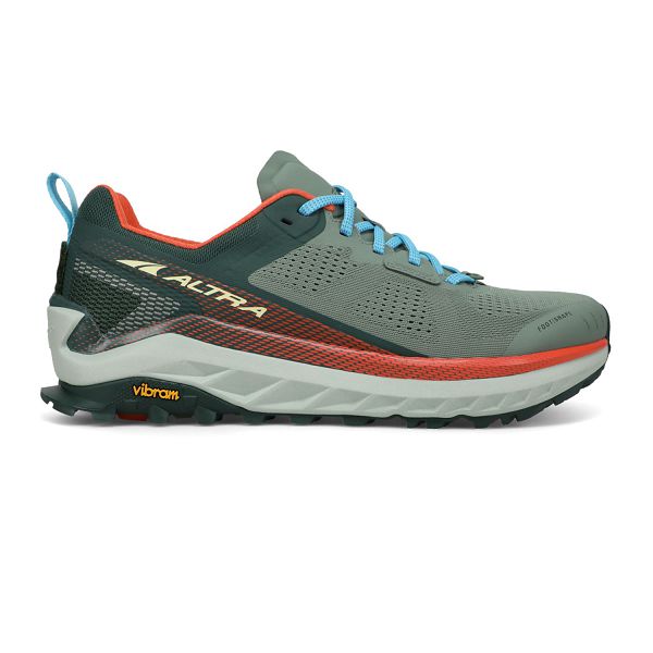 Chaussures De Trail Altra Olympus 4 Homme, Vert/Orange | France-3480
